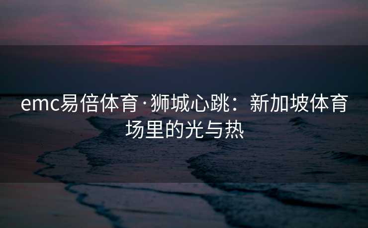 emc易倍体育·狮城心跳：新加坡体育场里的光与热